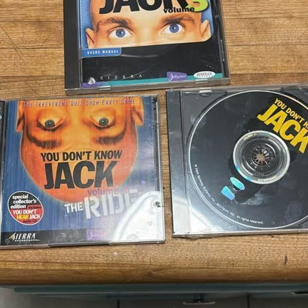 Vintage “You Don't Know Jack” PC games set